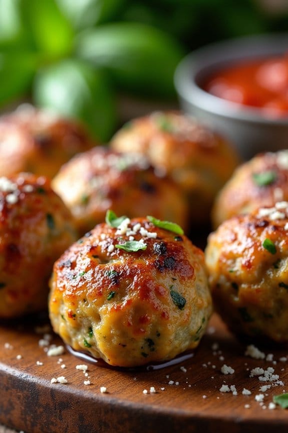 healthy baked turkey meatballs