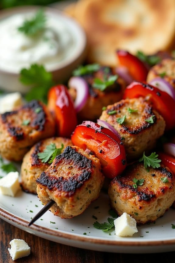 healthy greek turkey skewers