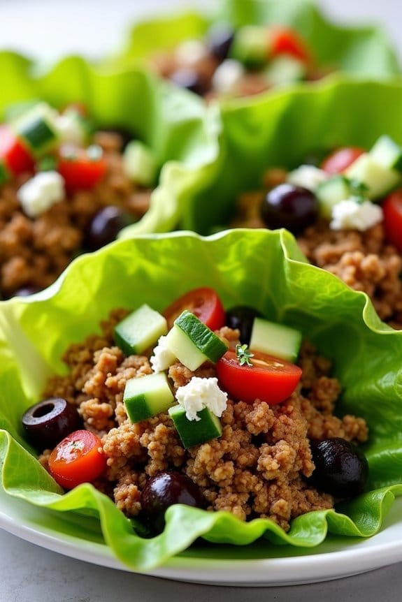 healthy greek turkey wraps