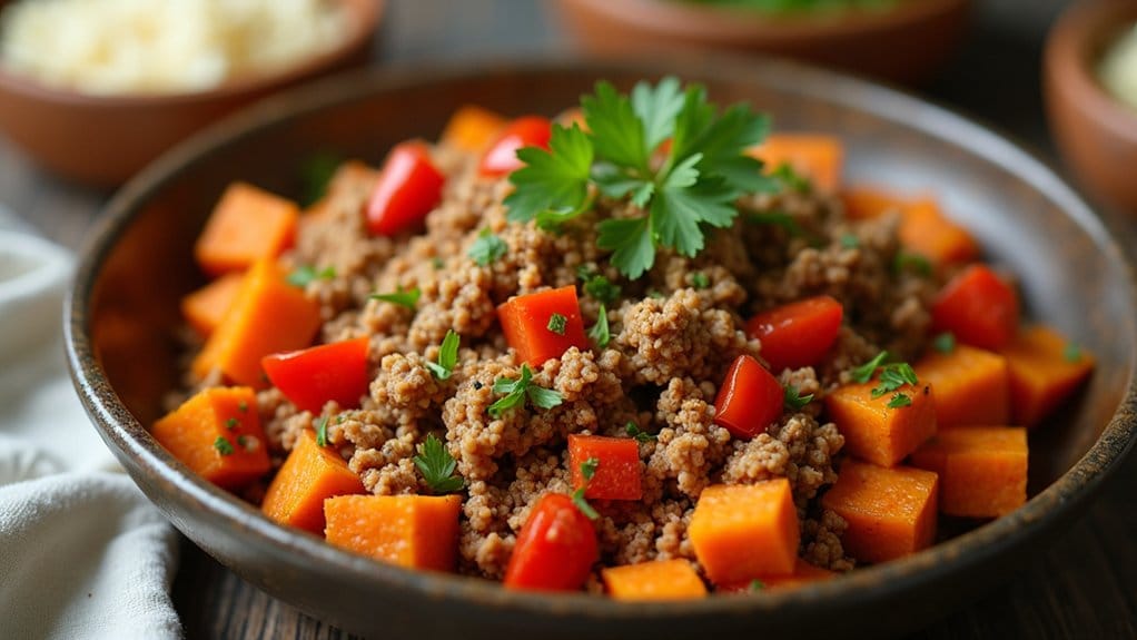 healthy ground turkey bowls