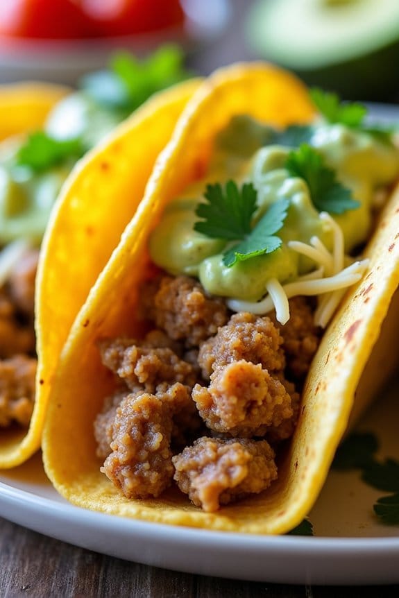 healthy ground turkey tacos