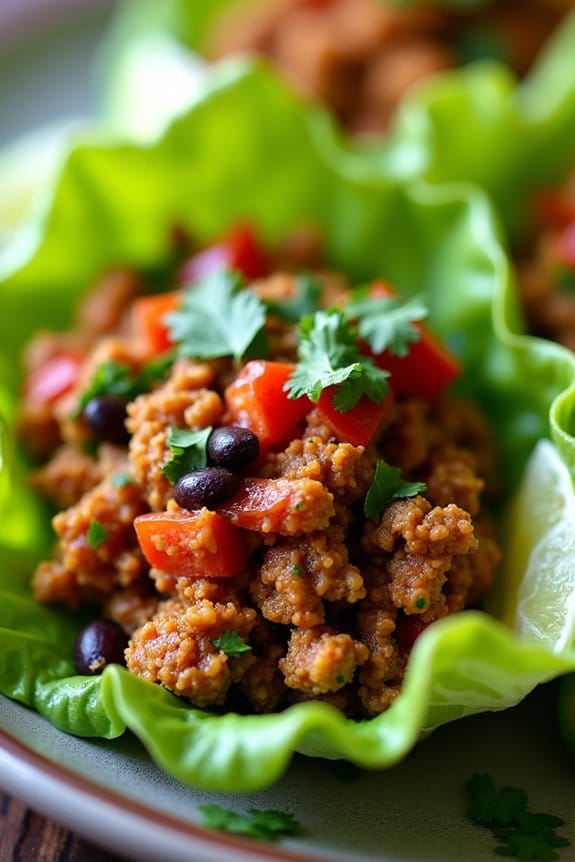 healthy spicy turkey wraps