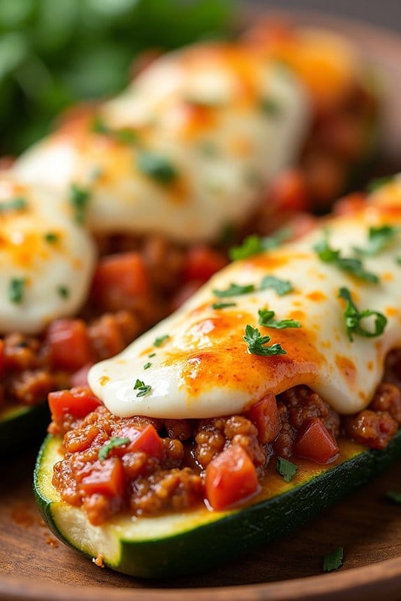 healthy stuffed zucchini boats