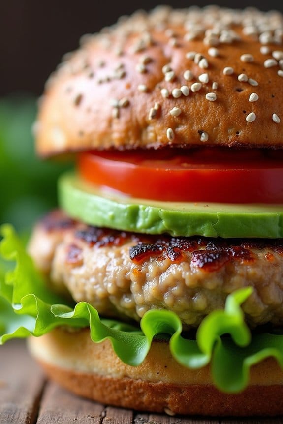 healthy turkey avocado burgers