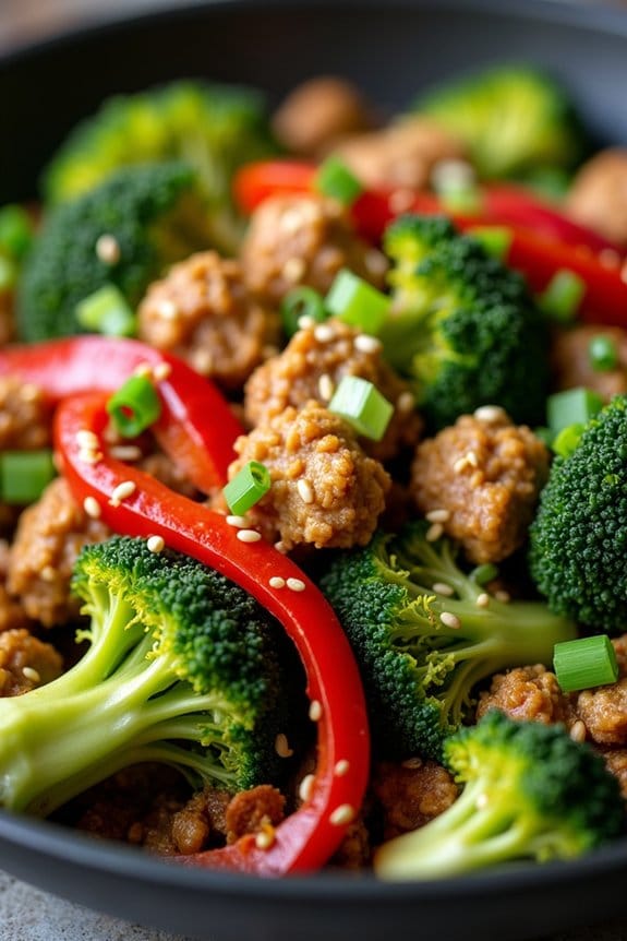 healthy turkey broccoli stir fry