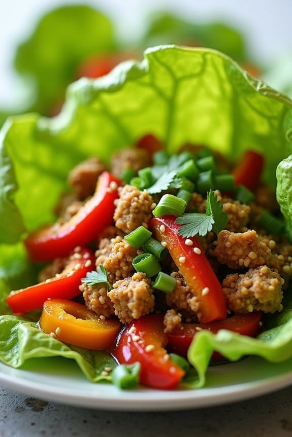 healthy turkey lettuce wraps