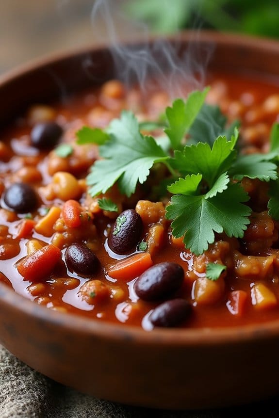 healthy turkey mushroom chili