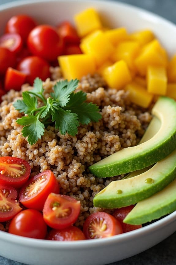 healthy turkey quinoa bowl
