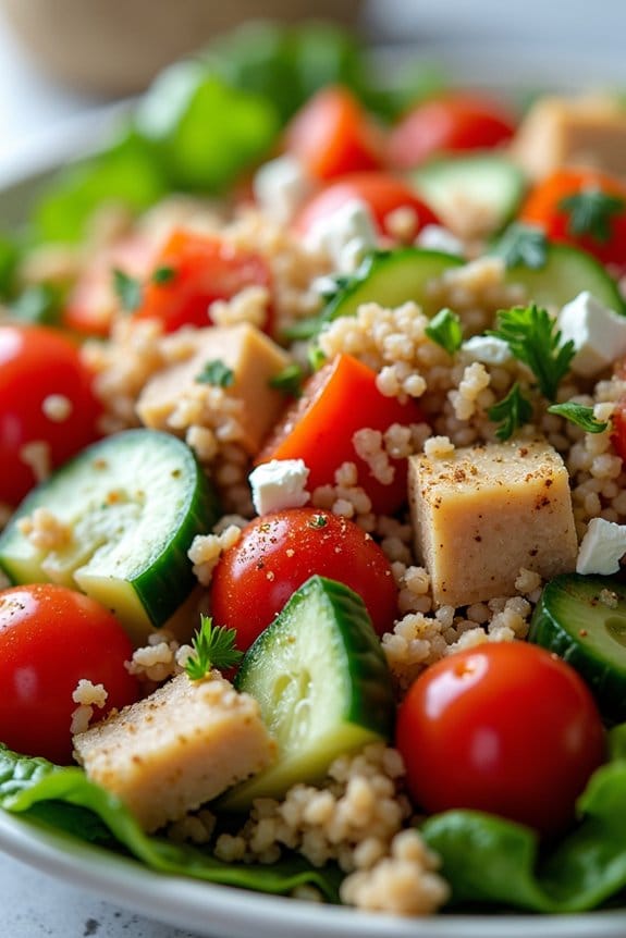 healthy turkey quinoa salad