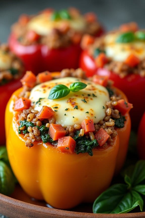 healthy turkey stuffed peppers