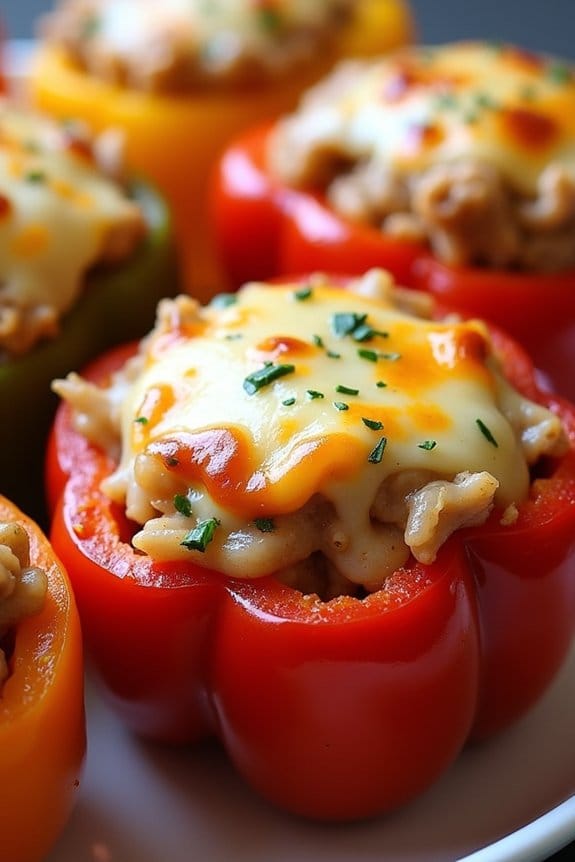 healthy turkey stuffed peppers