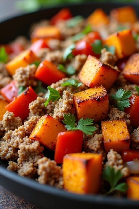 healthy turkey sweet potato hash