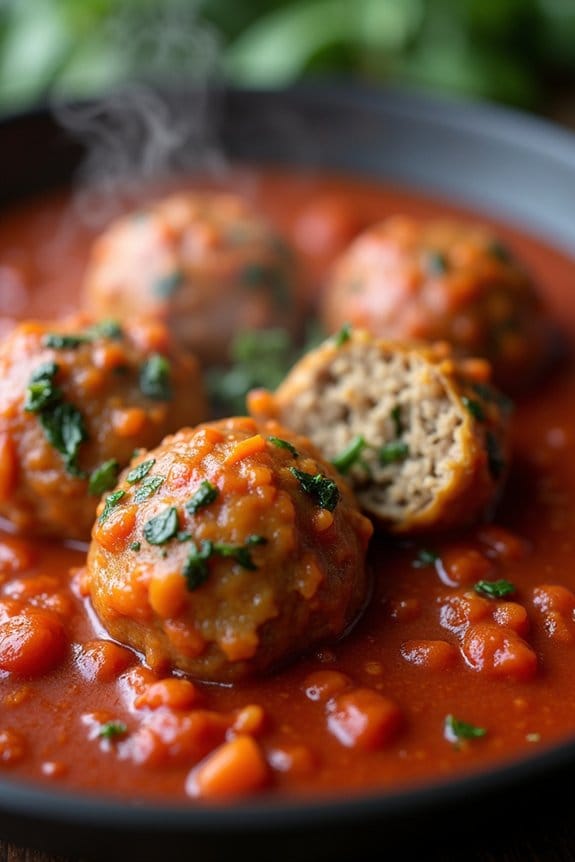 healthy turkey vegetable meatballs