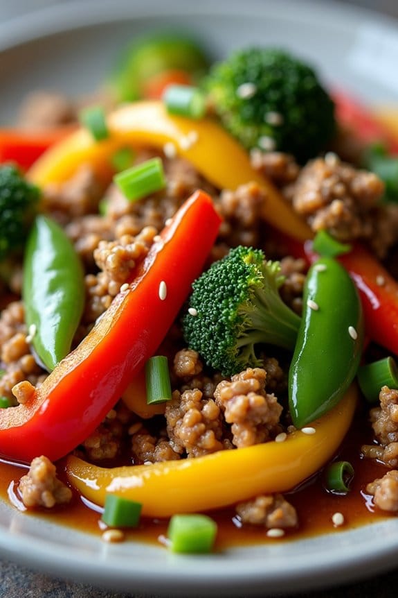healthy turkey vegetable stir fry