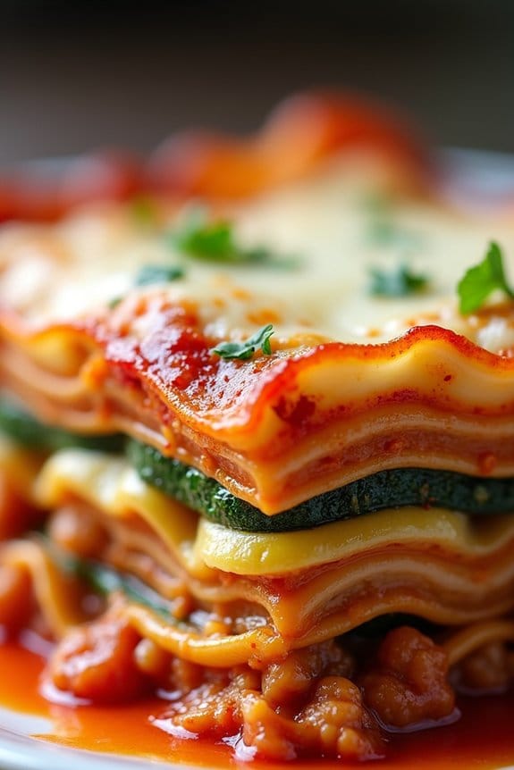 healthy turkey zucchini lasagna