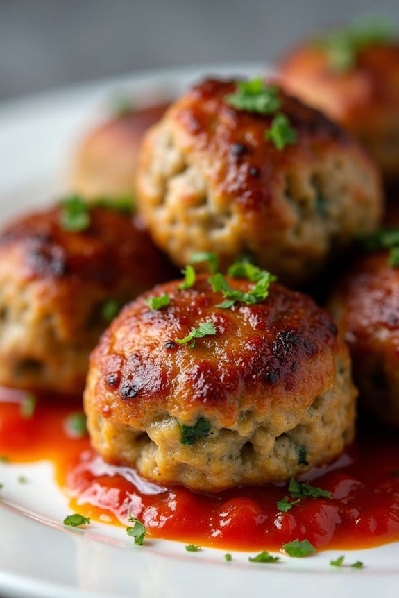 healthy turkey zucchini meatballs