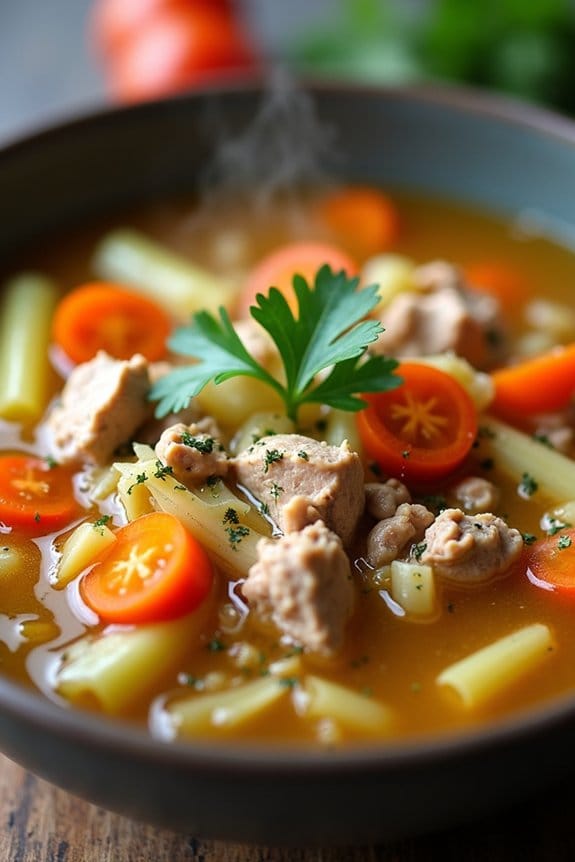hearty and nourishing soup