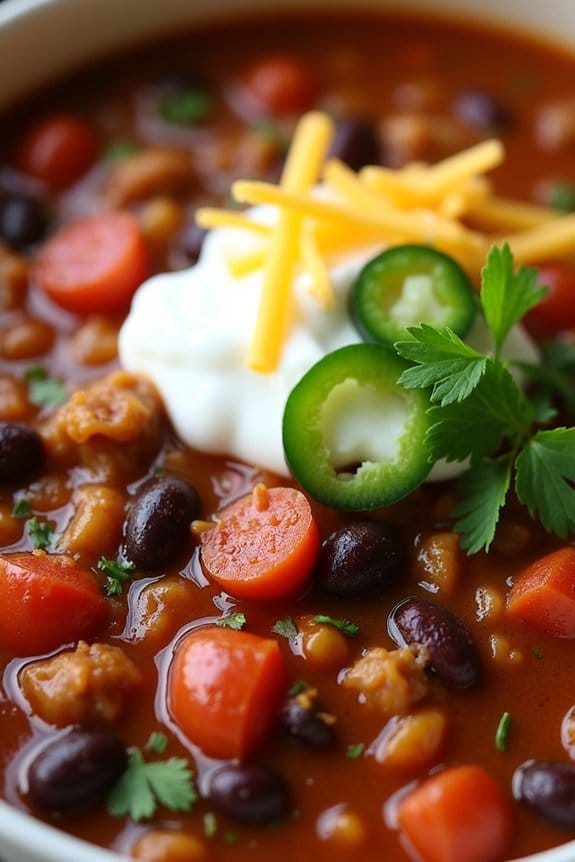 hearty ground turkey chili
