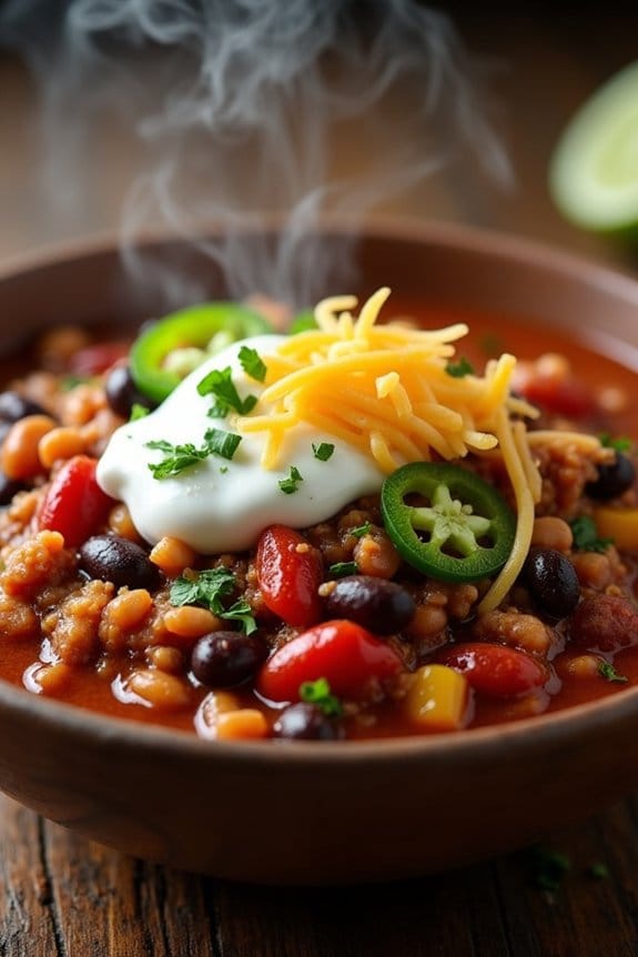 hearty ground turkey chili