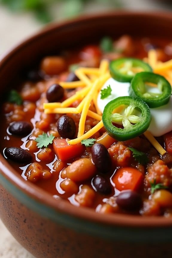 hearty ground turkey chili