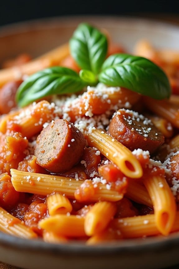 hearty italian turkey pasta