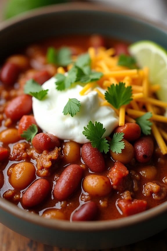 hearty smoky turkey chili