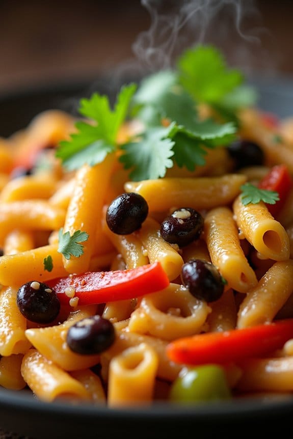 hearty southwestern turkey pasta