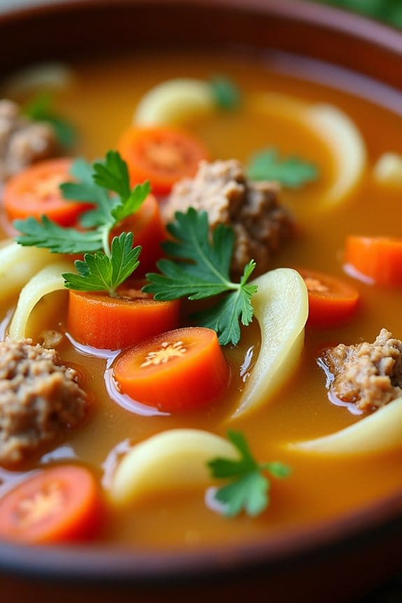 hearty turkey cabbage soup