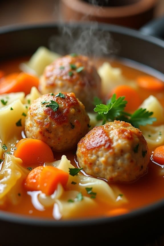 hearty turkey meatball stew