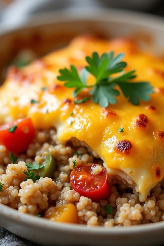 hearty turkey quinoa casserole