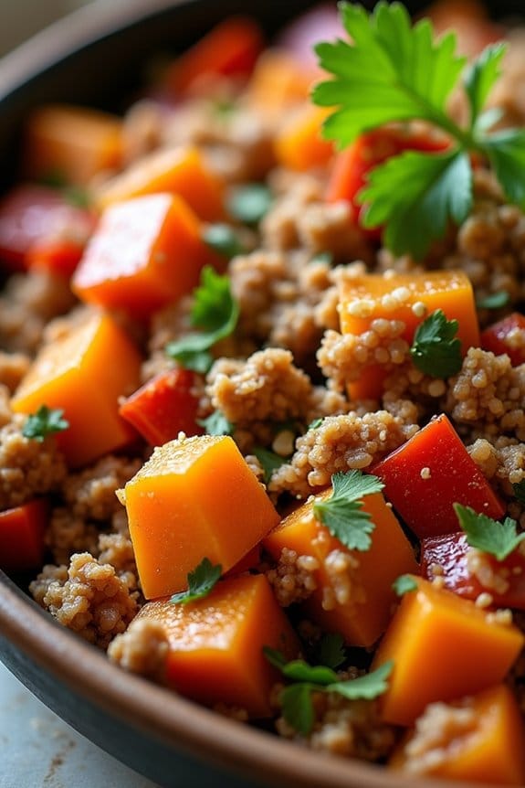 hearty turkey sweet potato hash