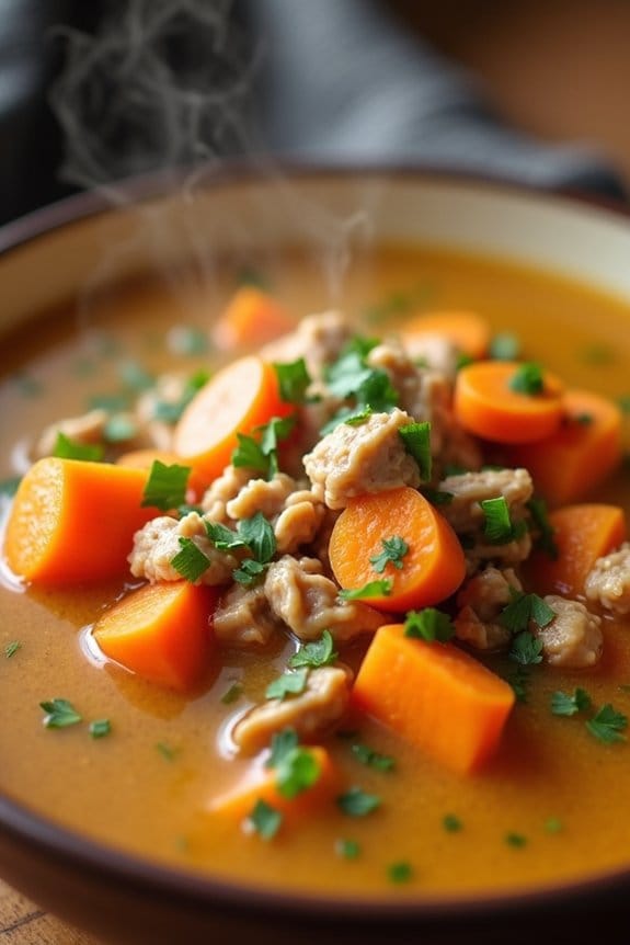 hearty turkey sweet potato soup