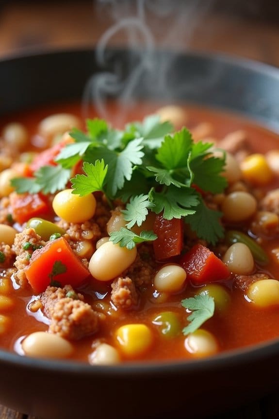 hearty turkey white chili