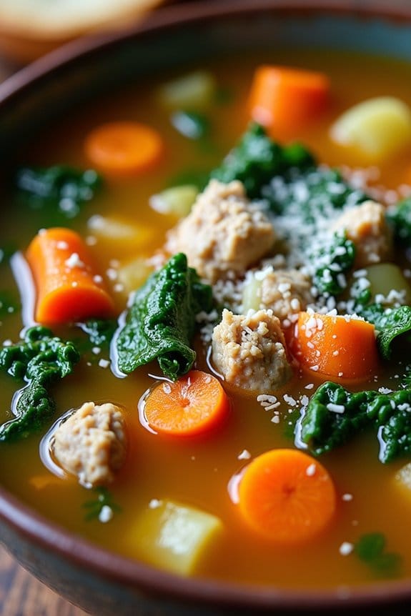 hearty tuscan turkey soup