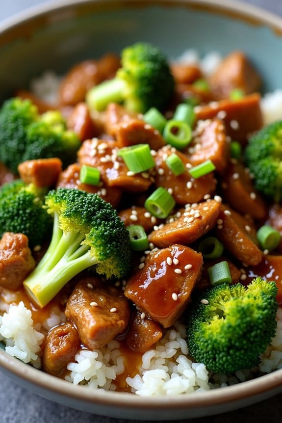 honey garlic turkey bowl