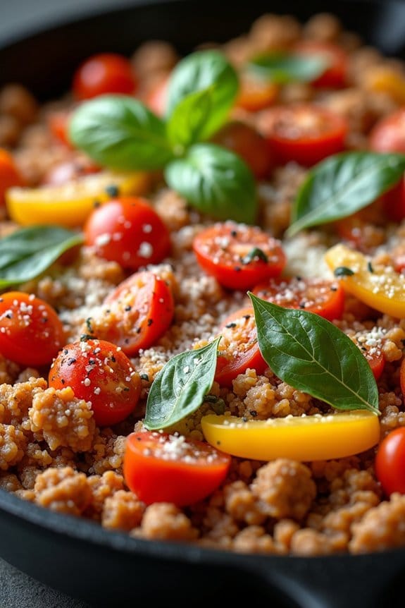italian turkey pepper skillet