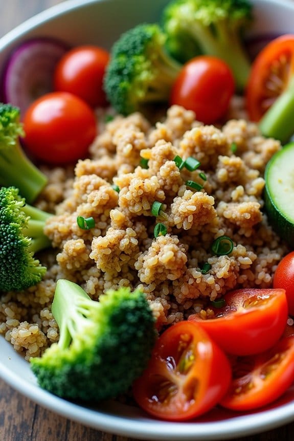 lemon herb turkey bowl