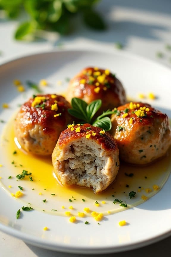 lemon herb turkey meatballs recipe