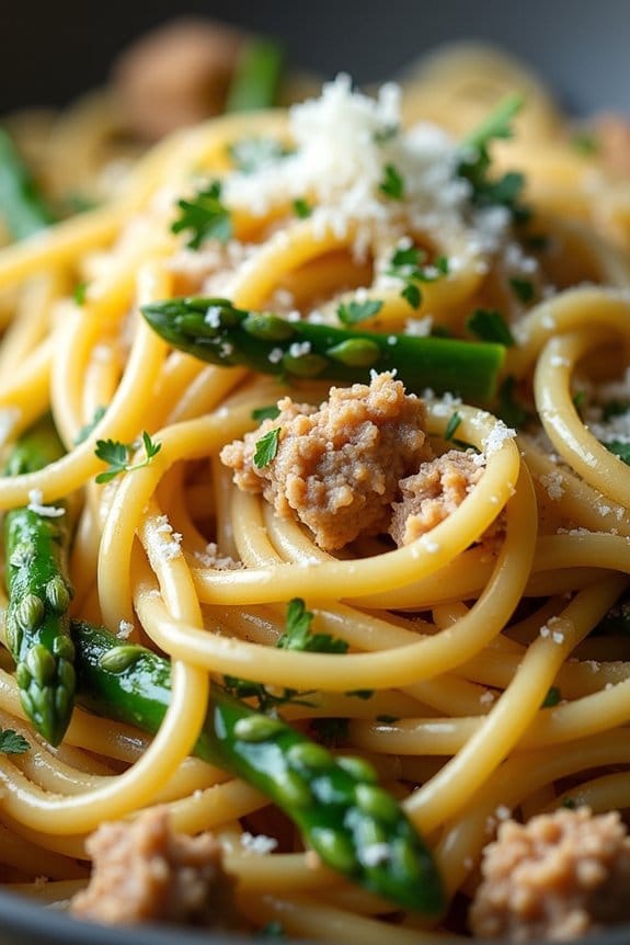lemon herb turkey spaghetti
