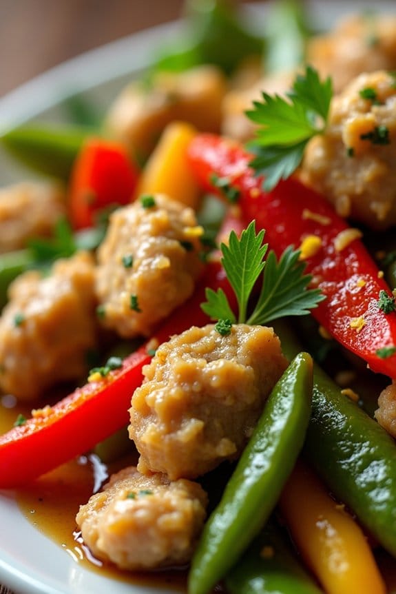 lemon herb turkey stir fry