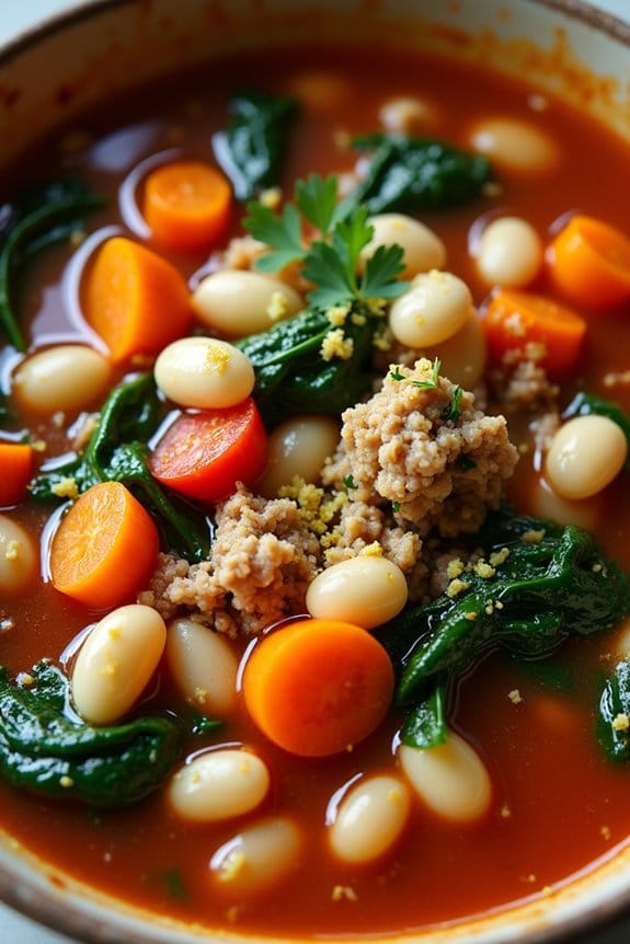 mediterranean turkey bean stew