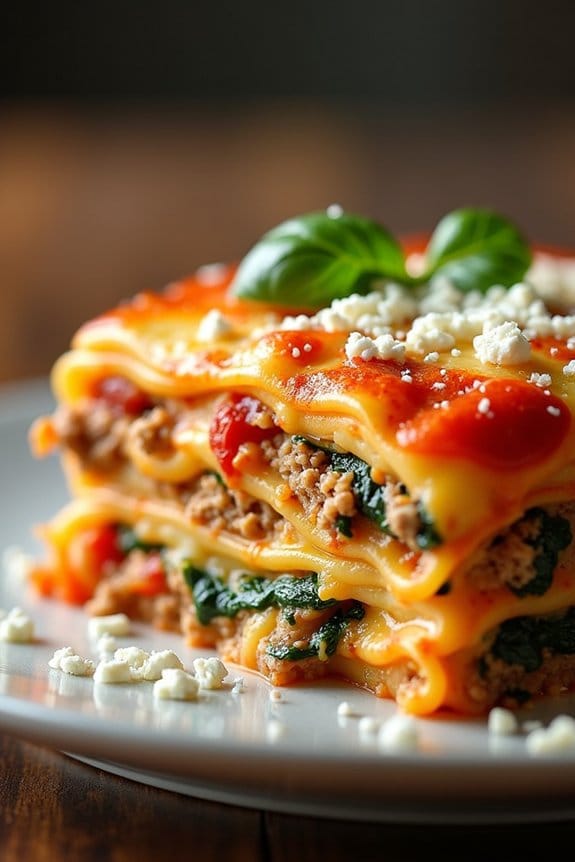 mediterranean turkey lasagna recipe