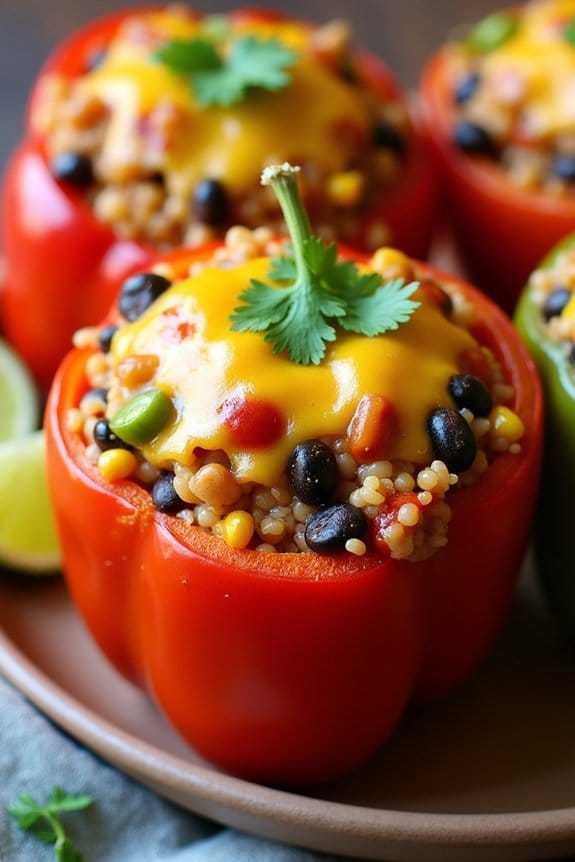 mexican turkey stuffed peppers