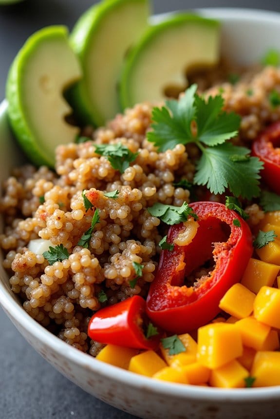 nutritious turkey quinoa bowls