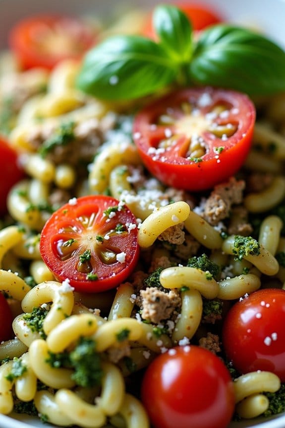 pesto turkey orzo delight