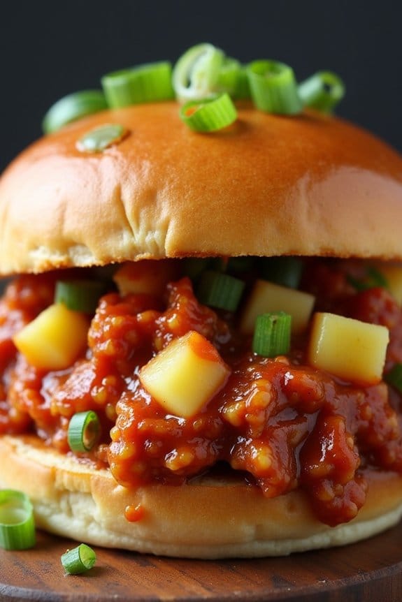 pineapple turkey sloppy joes