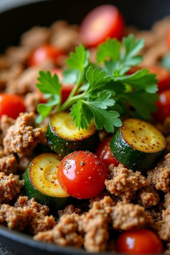 quick healthy turkey skillet