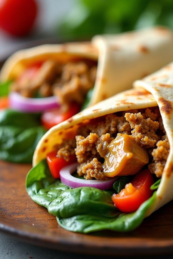 quick nutritious turkey wraps
