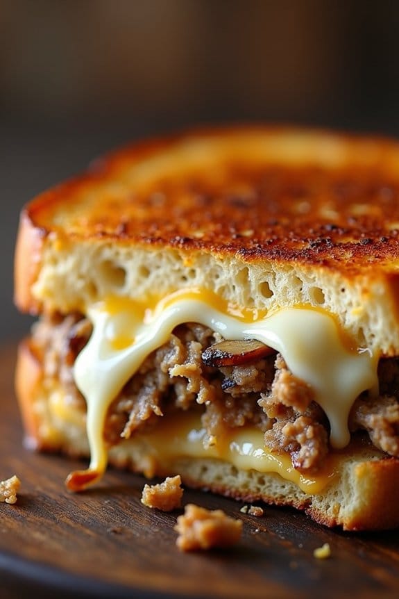 savory turkey cheese sandwich
