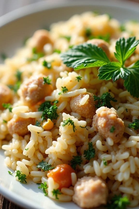 savory turkey rice pilaf